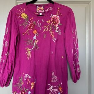 Johnny Was Keone 3/4 sleeve tee